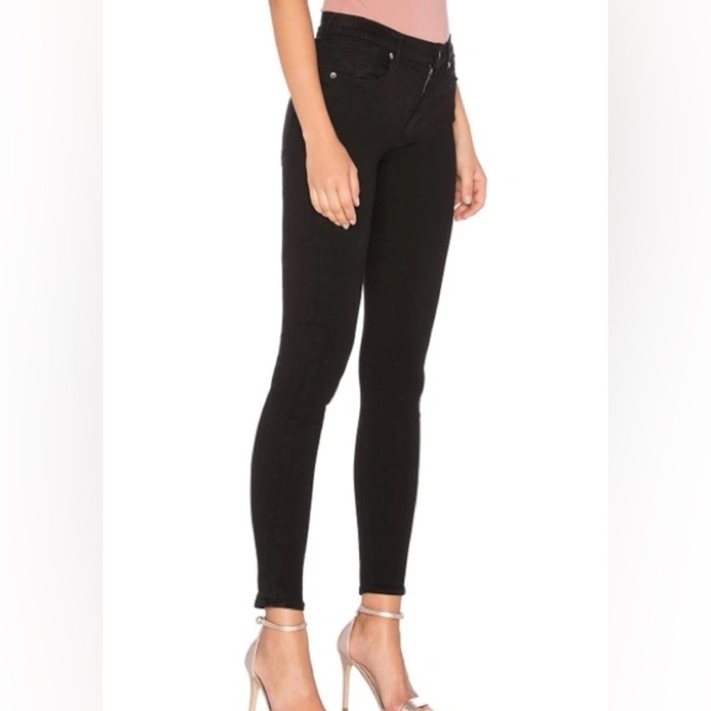 Agolde Sophie Black Wash Skinny Jeans